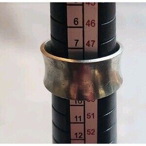 Jorge Jensen Band Pewter Ring Size 4.75 Denmark